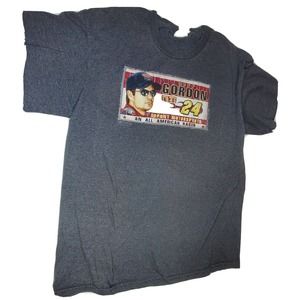 Chase Authentic T Shirt Jeff Gordon #24 Nascar, Grey Large vintage.(c34)
